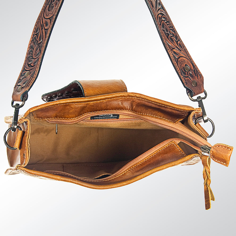 LC-ADBGS101TAW Hobo Hair On Genuine Western Leather Women Bag
