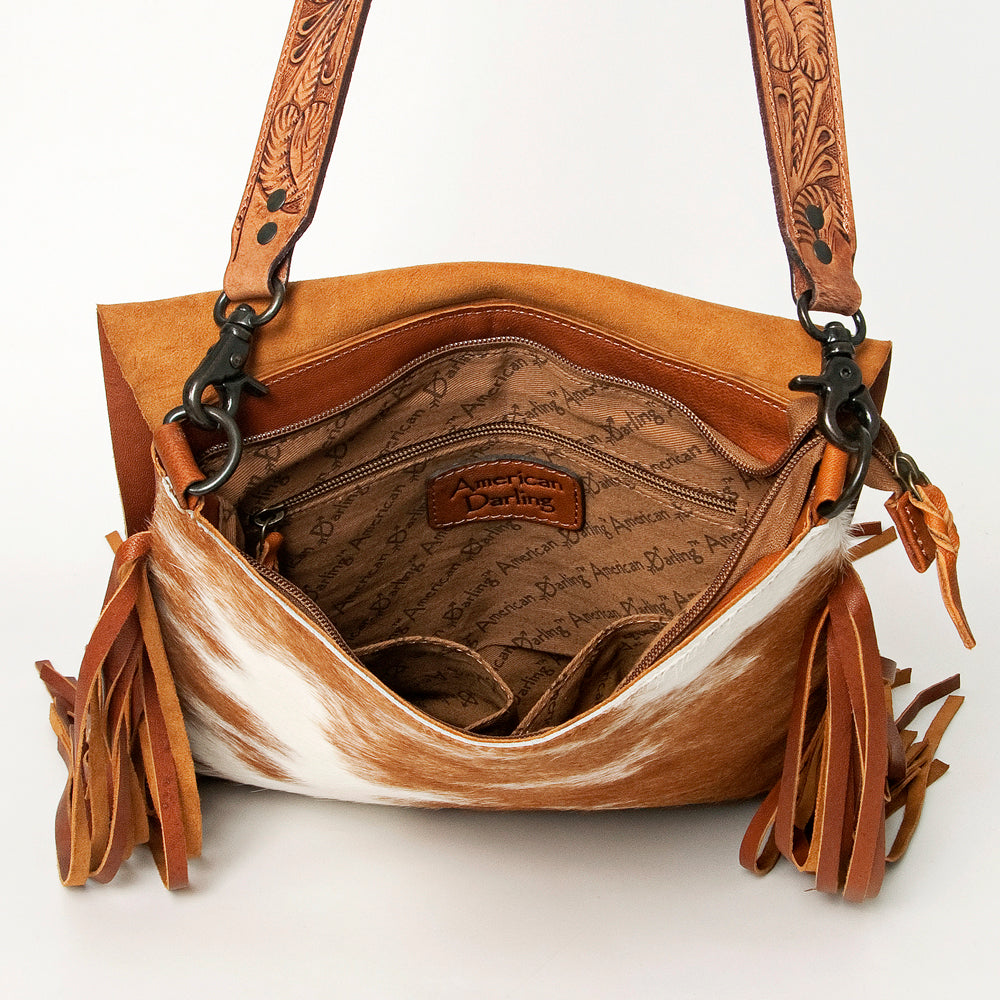 LC-ADBGZ137TAW Messenger Hair-on Genuine Western Leather Women Bag