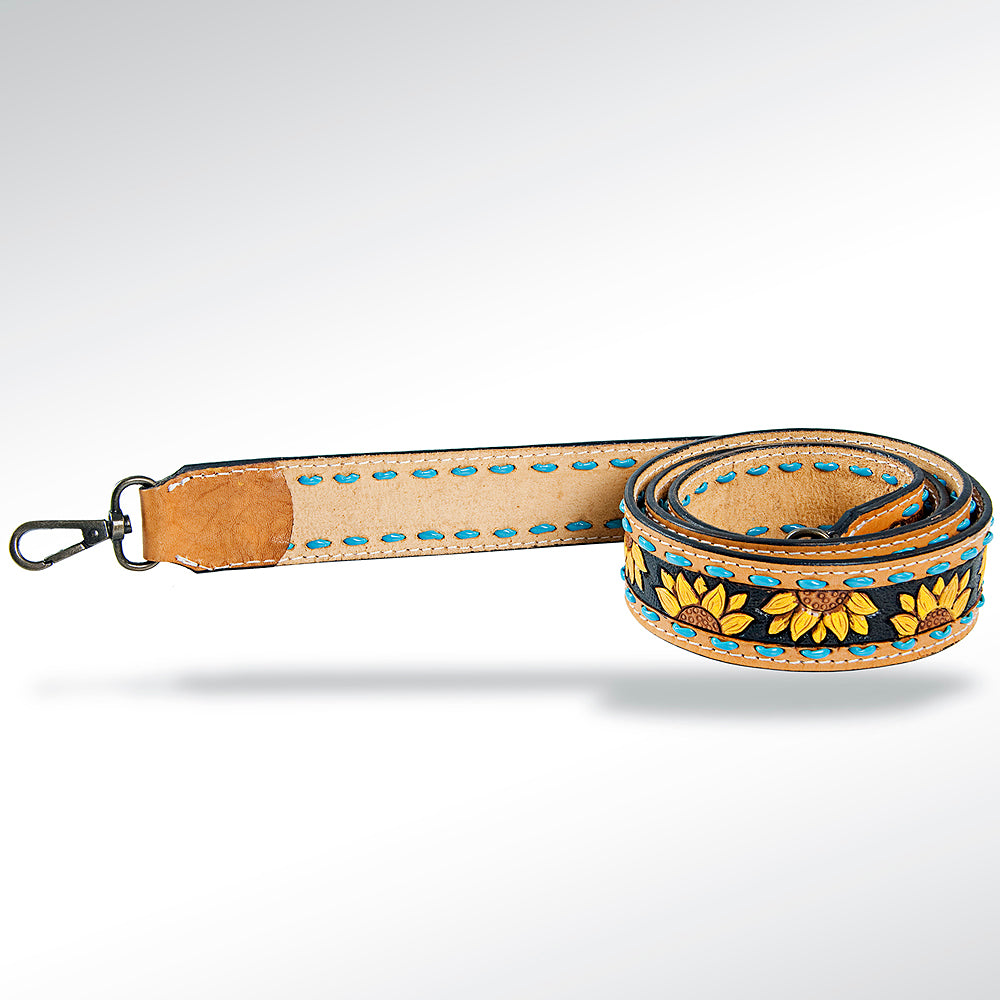 LC-ADSTF101 Hand Tooled Genuine Leather Handle Strap