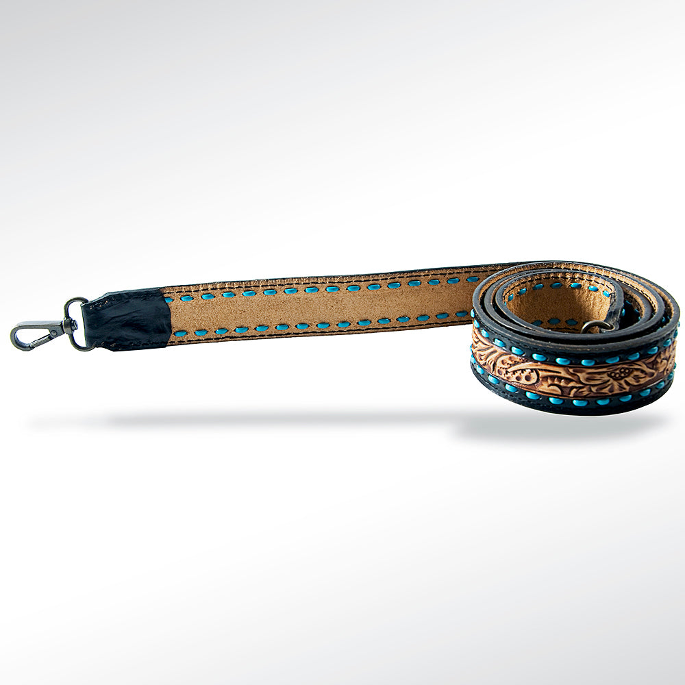 LC-ADSTF109 Hand Tooled Genuine Leather Handle Strap