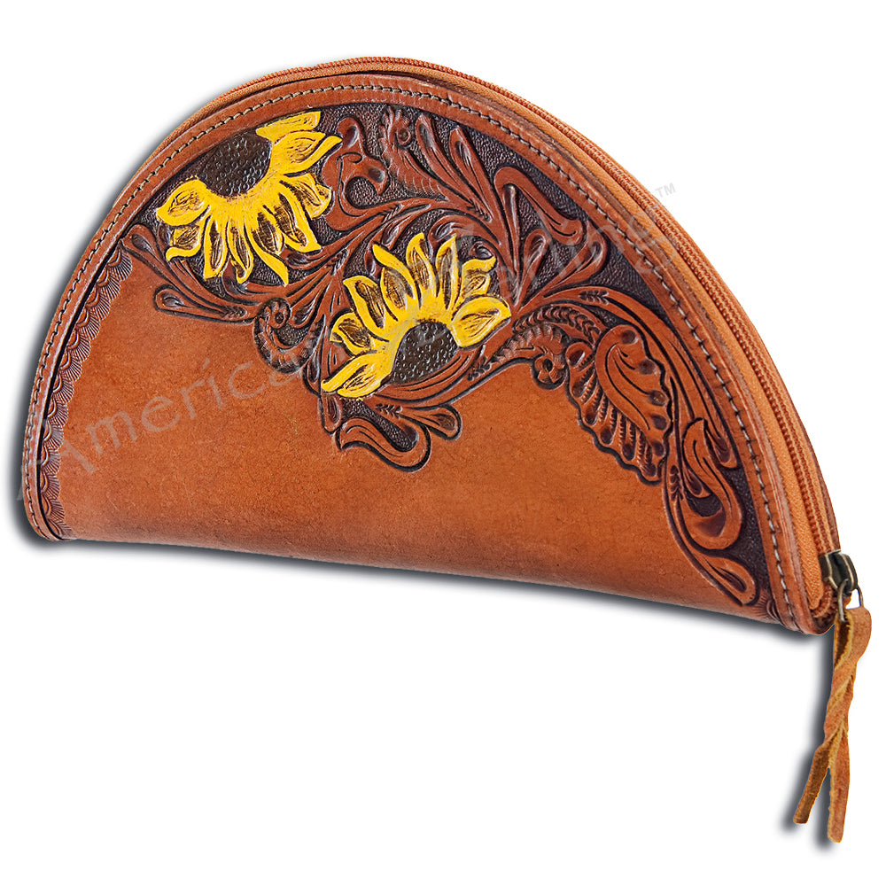 ADBG338 American Darling Hand Tooled Leather Taco Bag