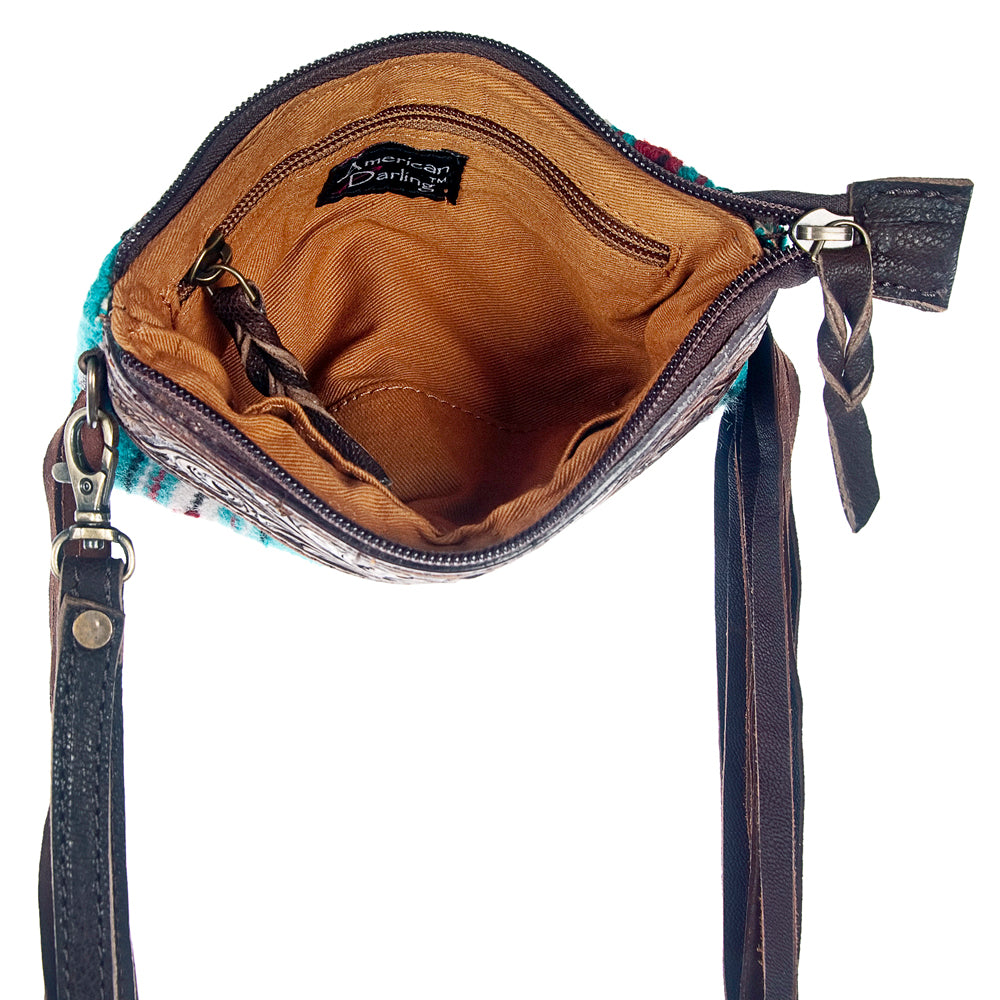 LC-ADBGZ179 Wristlet Genuine Western Leather Women Bag