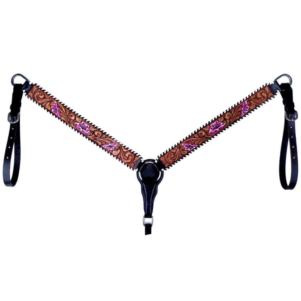 ADPAR141-Western Leather Breast Collar