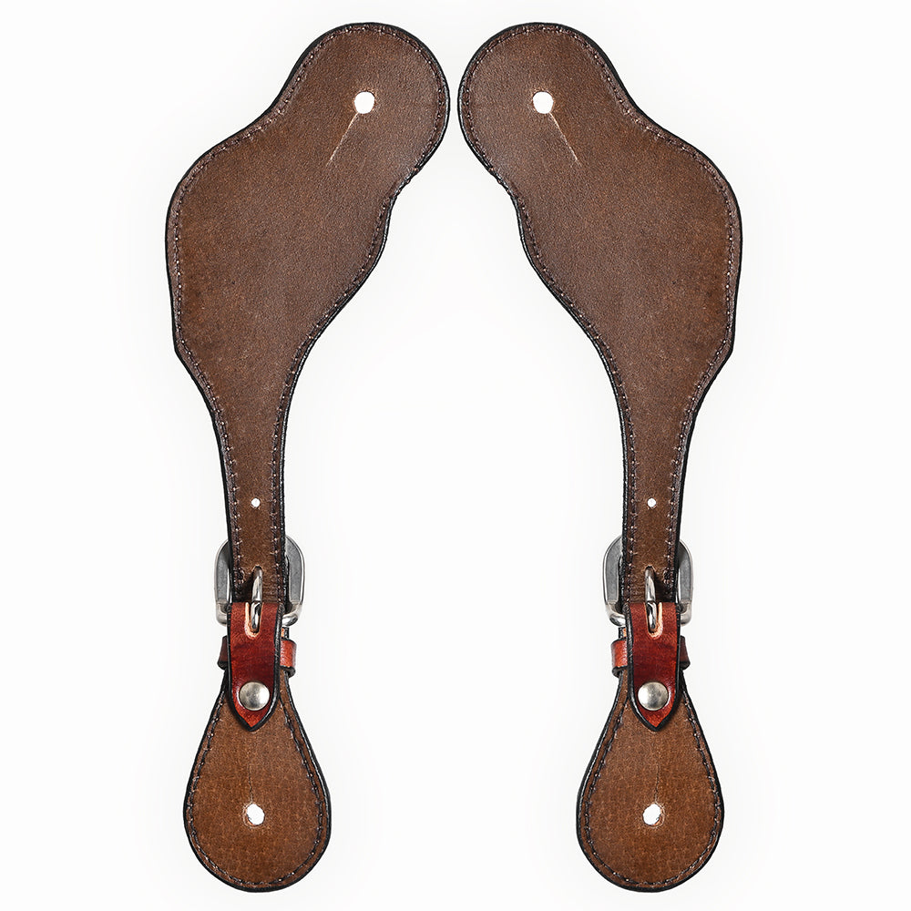 BER101-Western American Leather Spur Strap