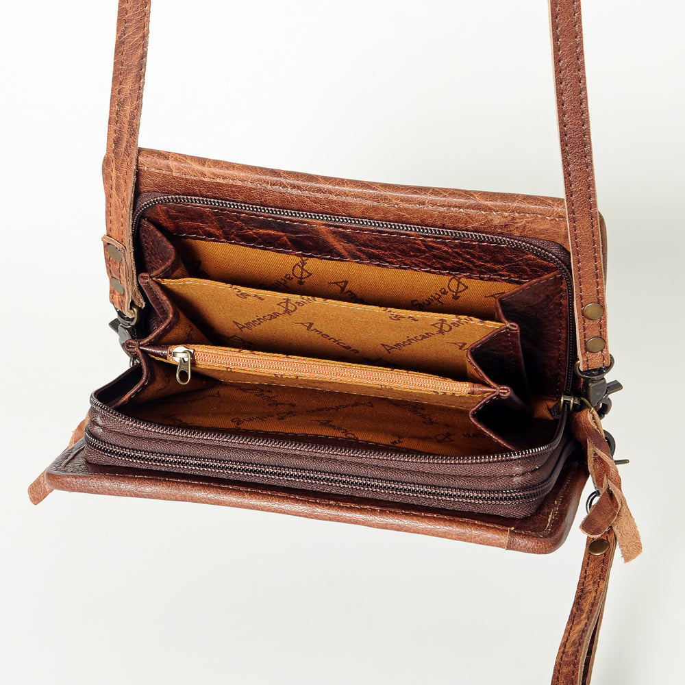 ADBG485 Southwestern Wool Organiser bag with Leather Trim