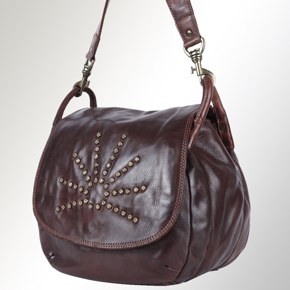 SWC156BRN Shoulder Bag Genuine Leather women bag western Bag