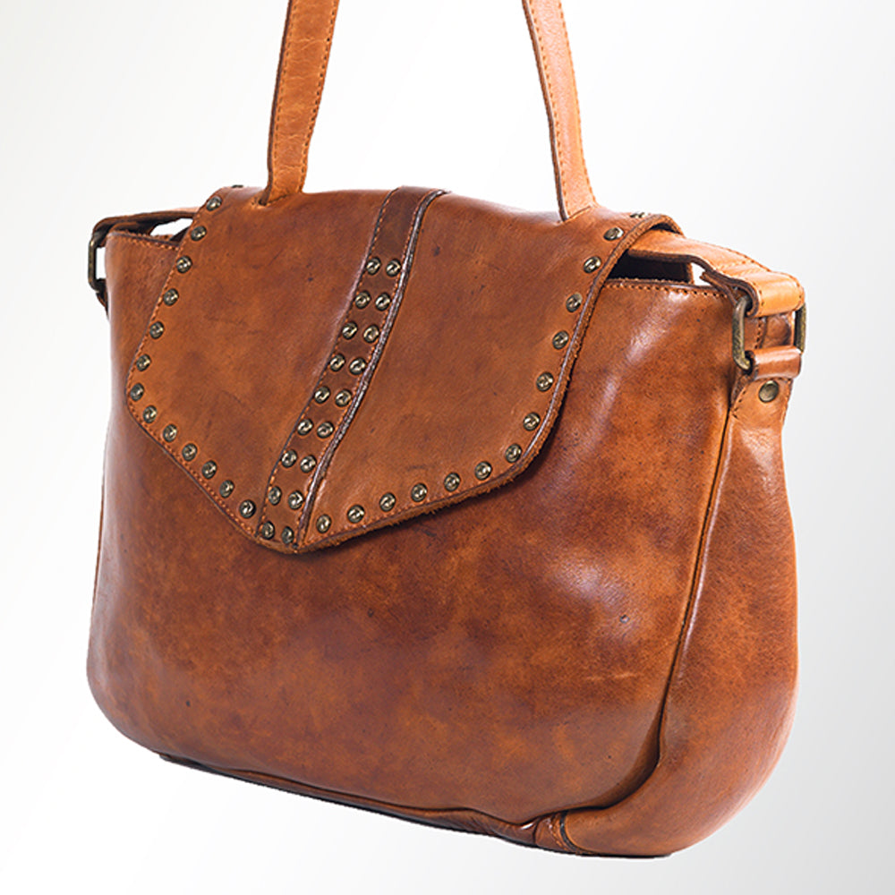 SWC165TAN Messenger Genuine Leather women bag western Bag