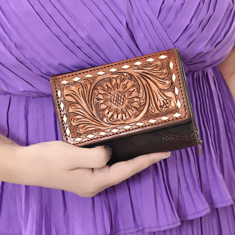 ADBGZ391 Wallet Genuine Western Leather Women Bag