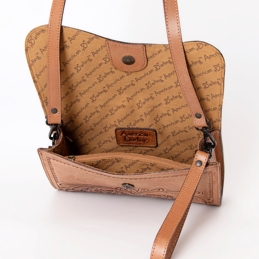 LC-ADBGZ460 Wristlet Genuine Western Leather Women Bag