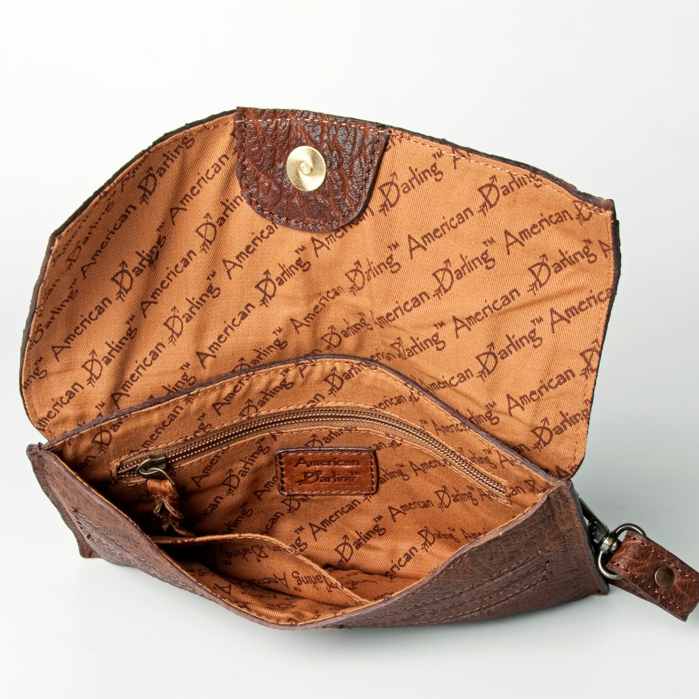 LC-ADBGZ442A Wristlet Genuine Western Leather Women Bag