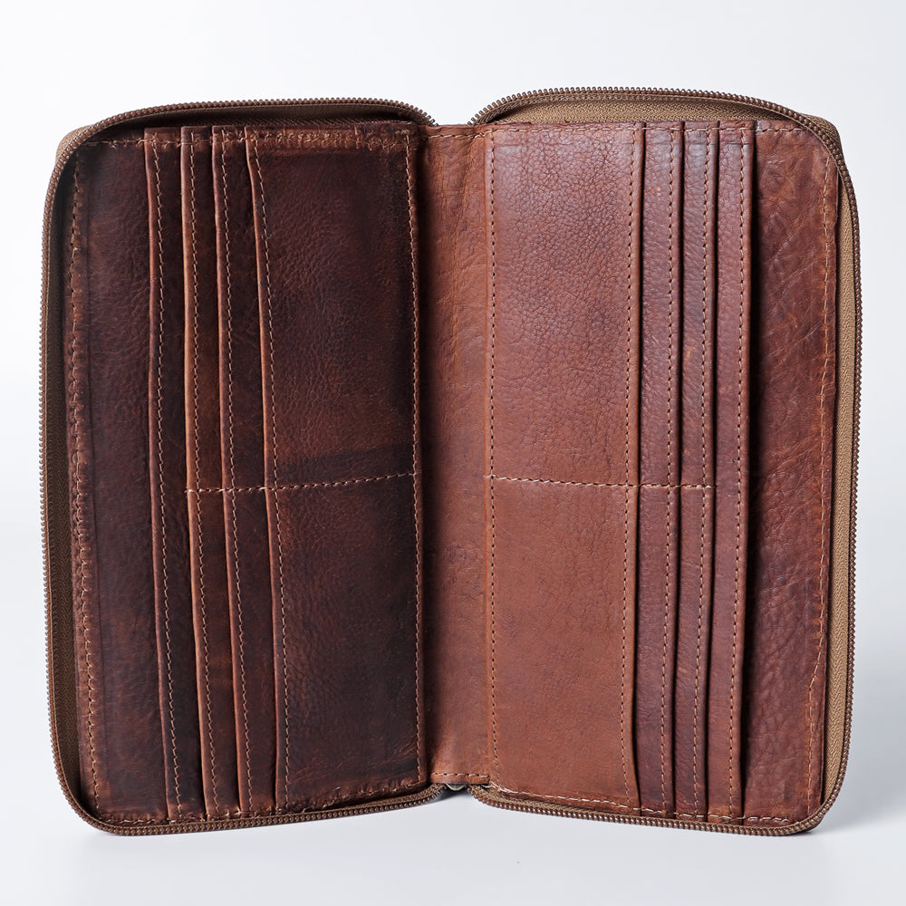 LC-ADBGZ448 Wallet Genuine Western Leather Women Bag