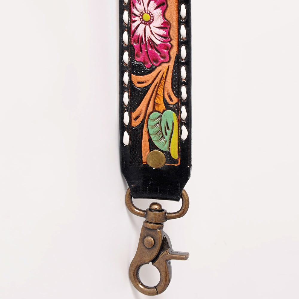 LC-ADSTF161 Hand Tooled Genuine Leather Handle Strap