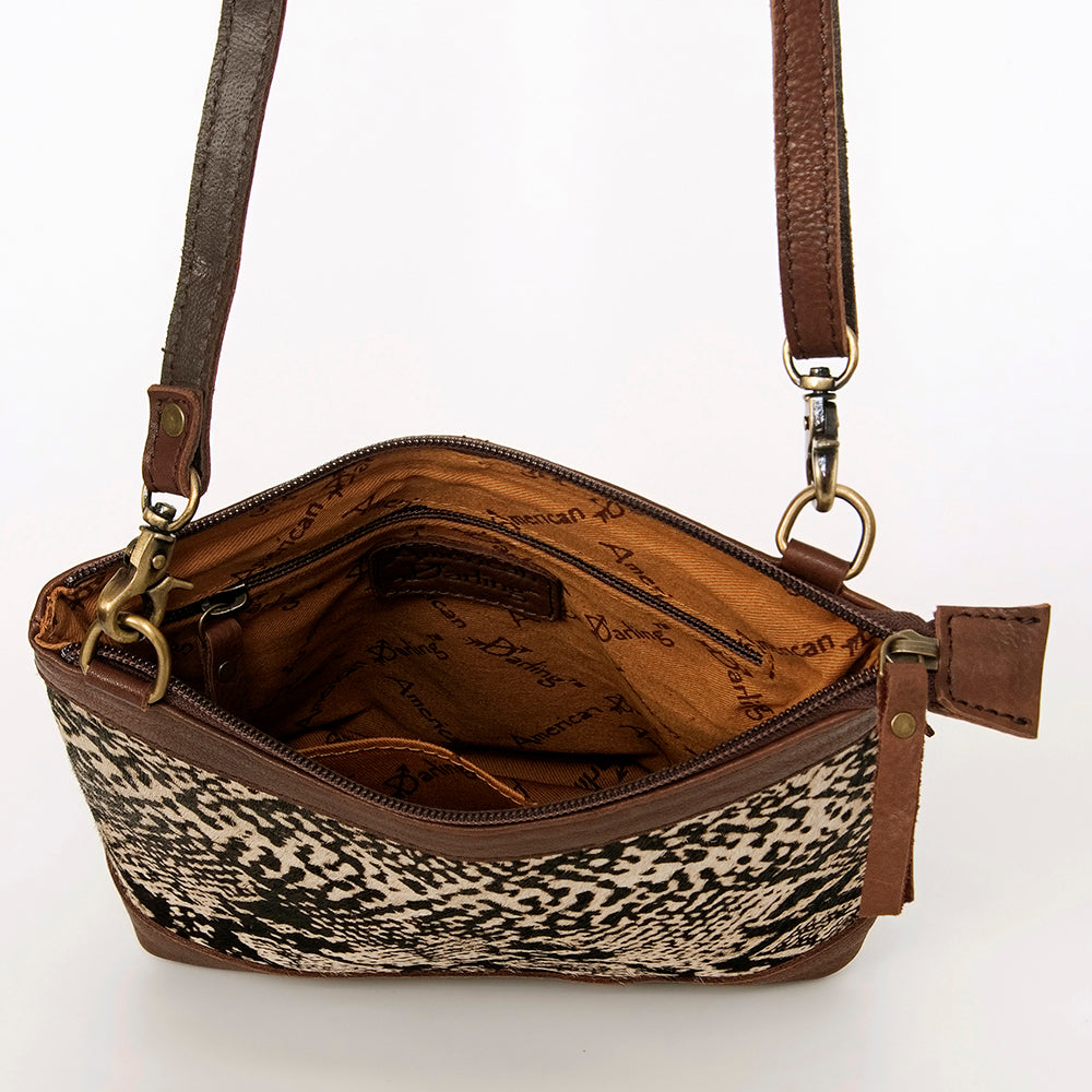 LC-ADBGA236 Hair on Crossbody Genuine Western Leather Women Bag