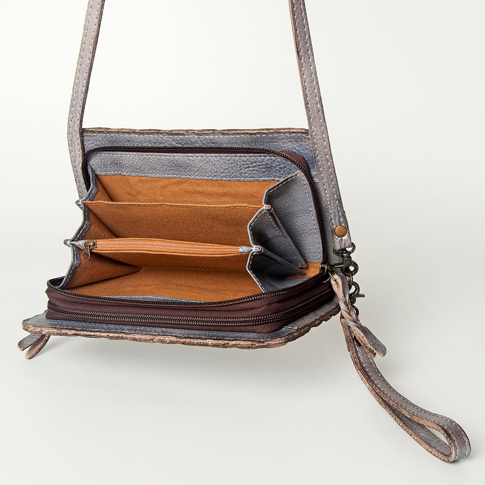 LC-NMBG105 Wristlet Genuine Leather women bag western Bag