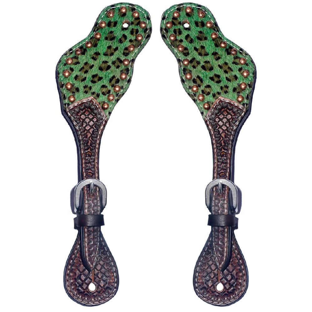BER173-Western American Leather Spur Strap