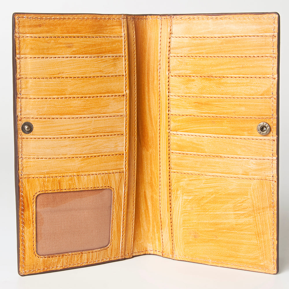 LC-ADBGZ584A Wallet Genuine Western Leather Women Bag