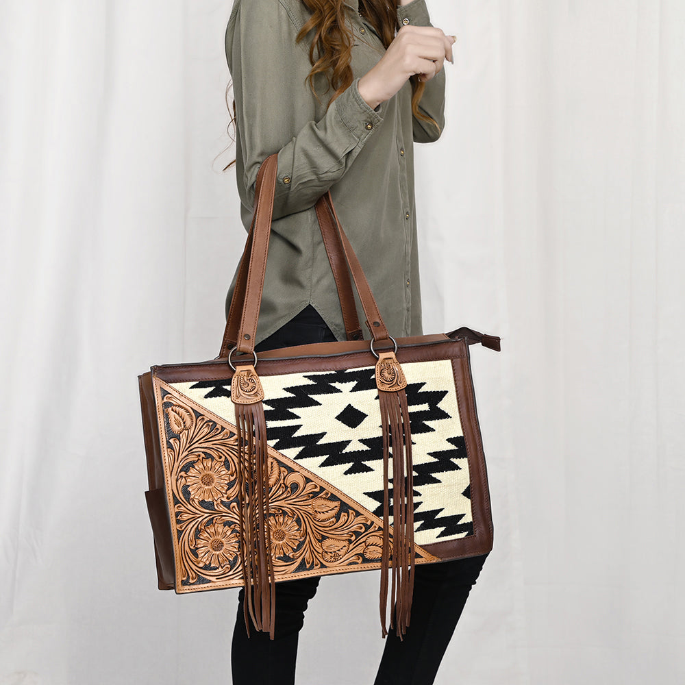 LC-ADBGZ201B Tote Genuine Western Leather Women Bag