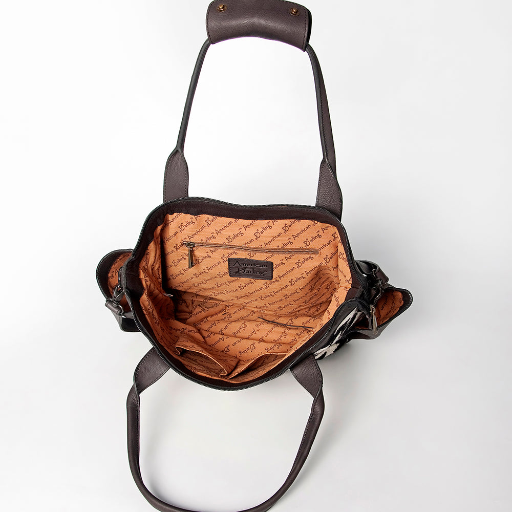 LC-ADBGZ324B Tote Genuine Western Leather Women Bag