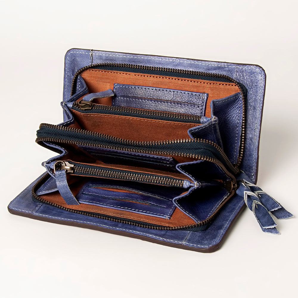 LC-ADBGZ626 Wallet Genuine Western Leather Women Bag