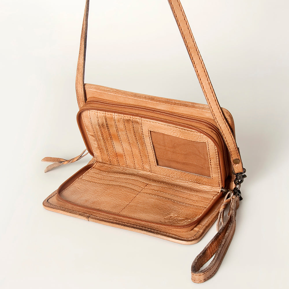 LC-NMBG129A Wristlet Genuine Leather women bag western Bag