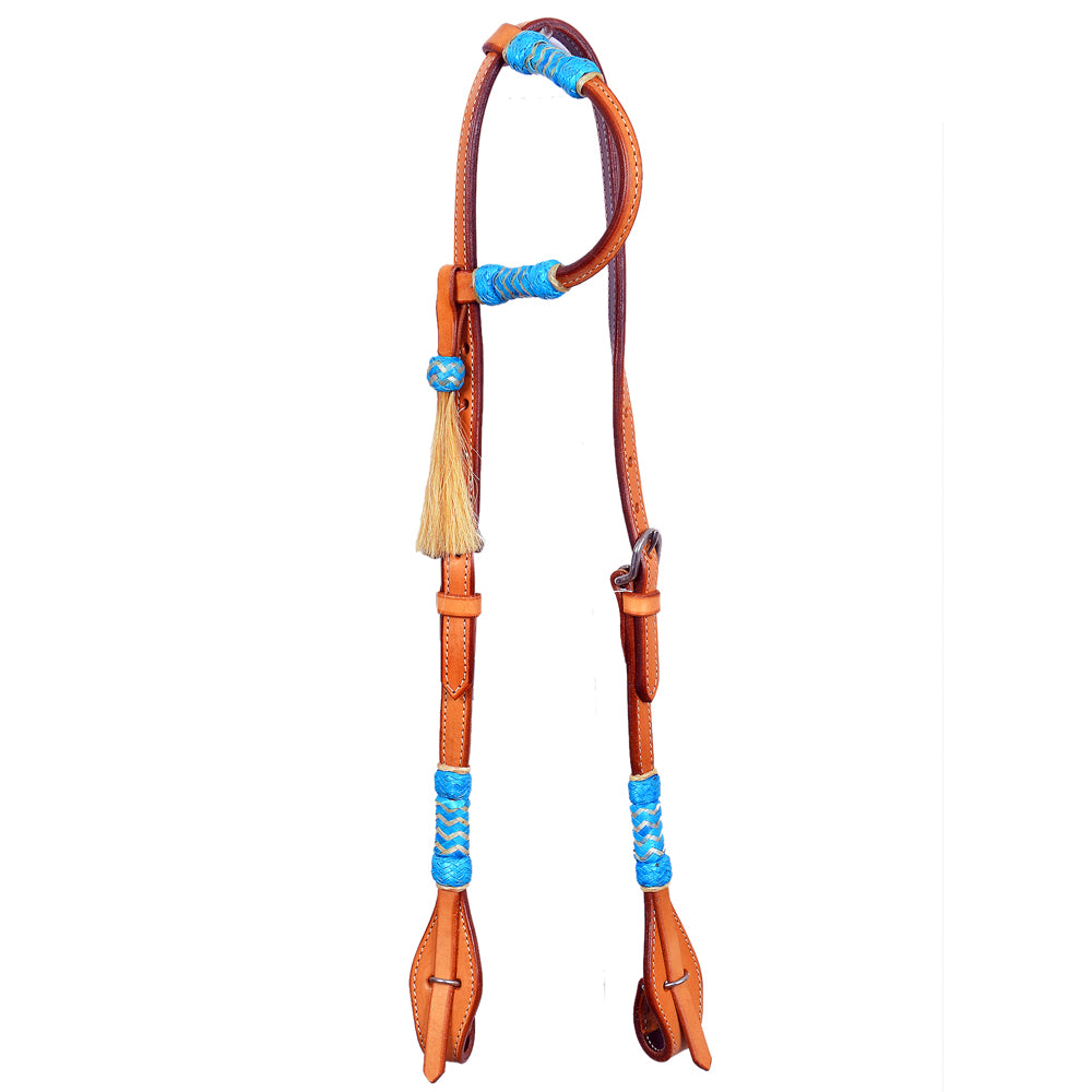 BEOBE118-Western Leather One Ear Headstall