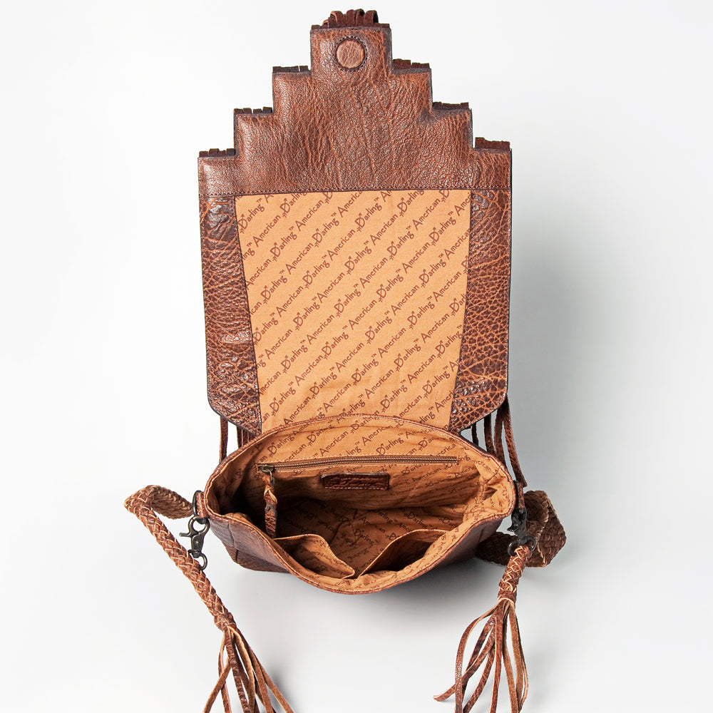 LC-ADBGZ595B Messenger Genuine Western Leather Women Bag Becca