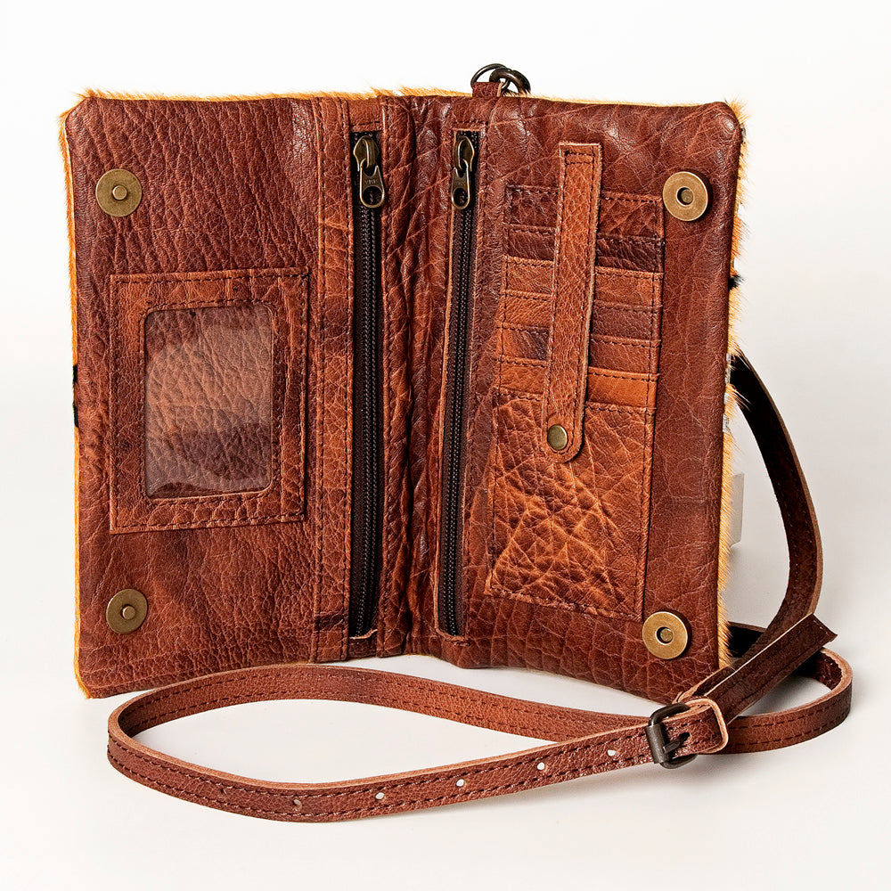 ADBG819 American Darling Handcrafted Leather Small Cross body Bag with Hair-On Cowhide