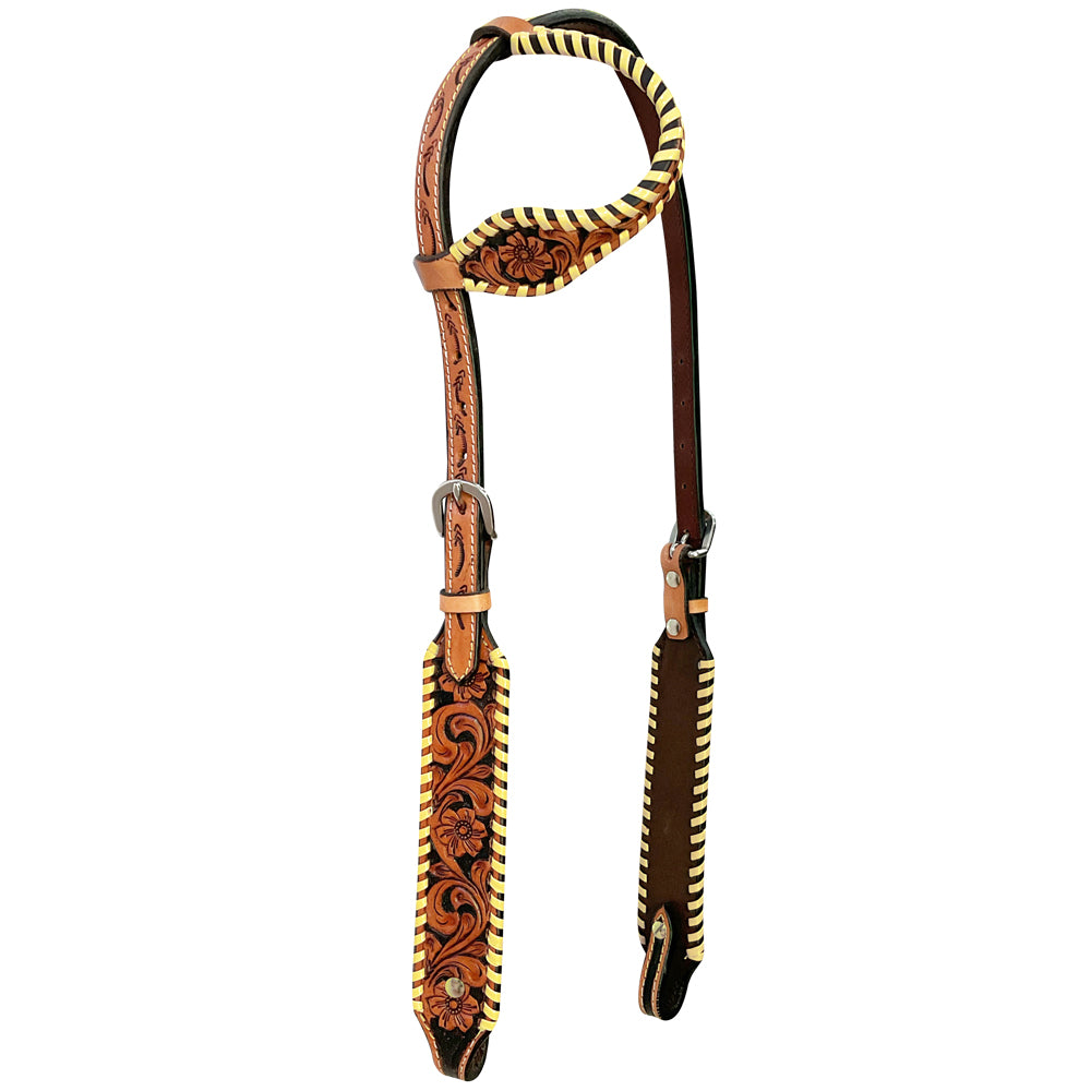 BER256-Western Leather One Ear Headstall