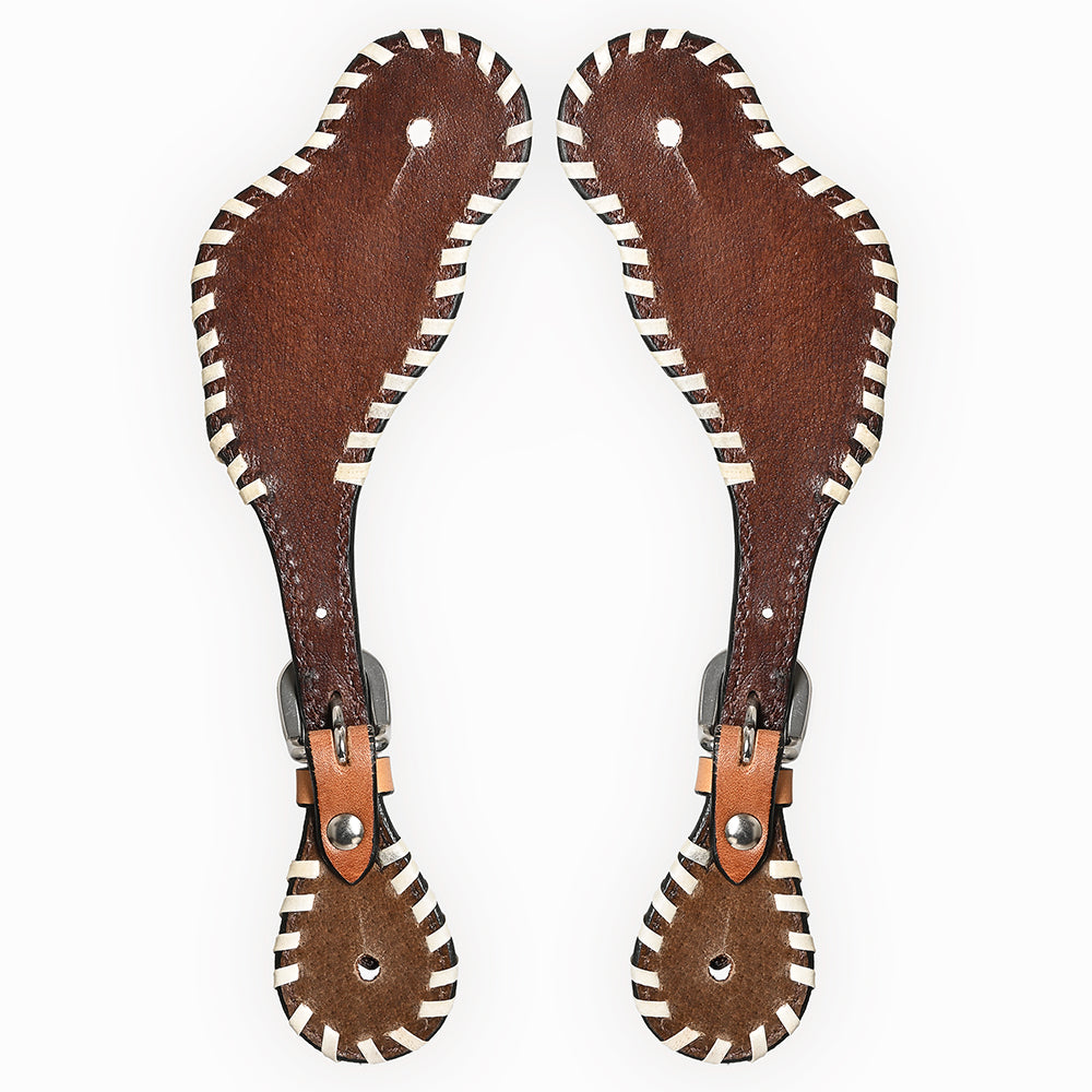 BER256-Western American Leather Spur Strap