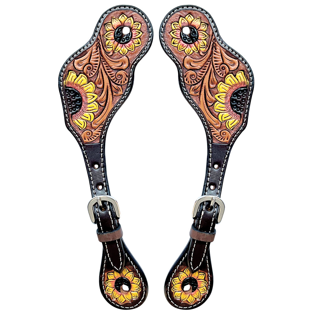 BER261-Western American Leather Spur Strap