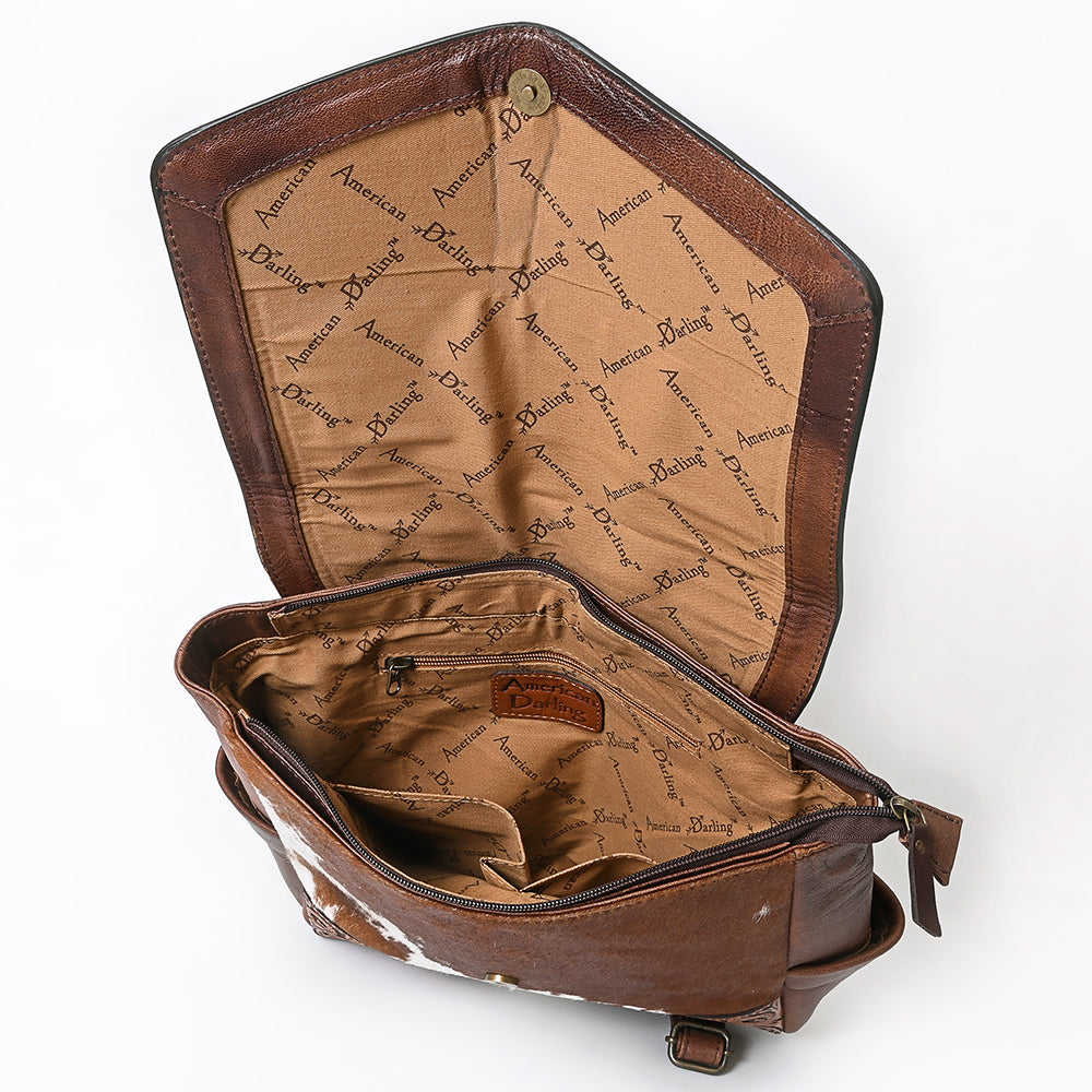 ADBG845 American Darling Handcrafted Hair-On Cowhide Western Leather Backpack