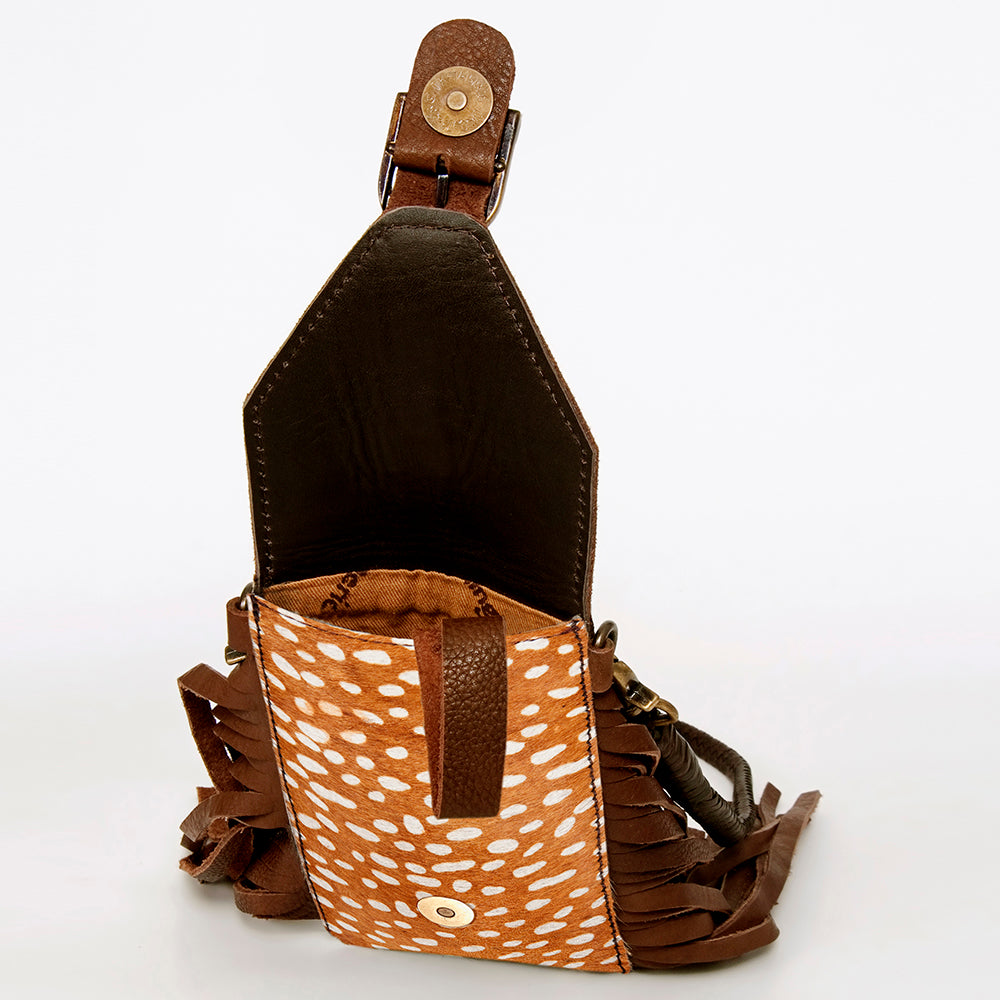 ADBGA243 American Darling Hair-On Cowhide Cell Phone Holder Genuine Leather