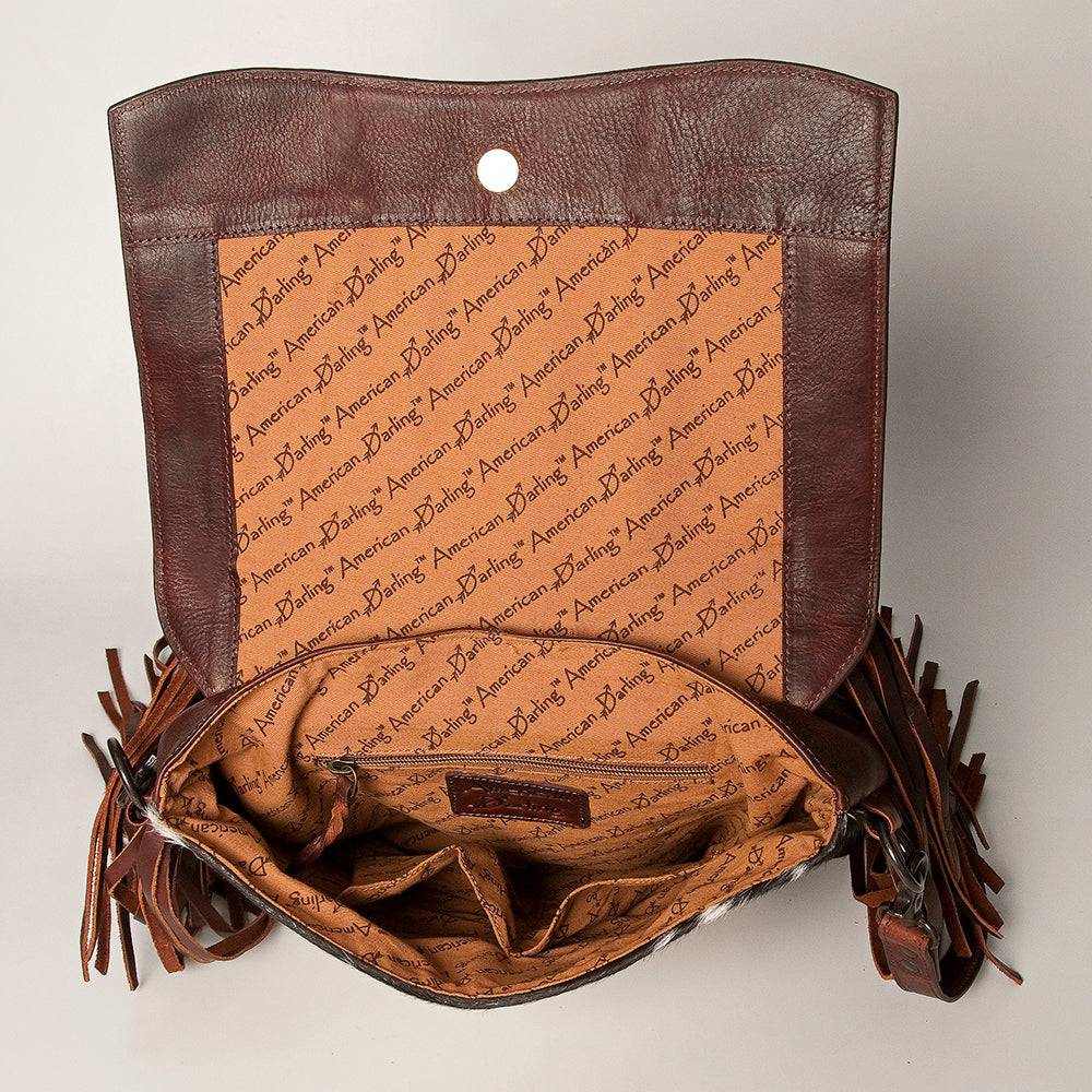 LC-ADBGZ619 Crossbody Hair-On Genuine Western Leather Women Bag