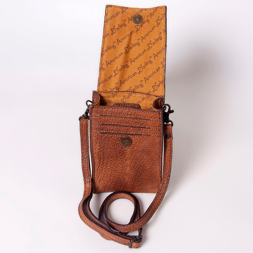 LC-ADBGZ326C Cellphone Holder Genuine Western Leather Women Bag