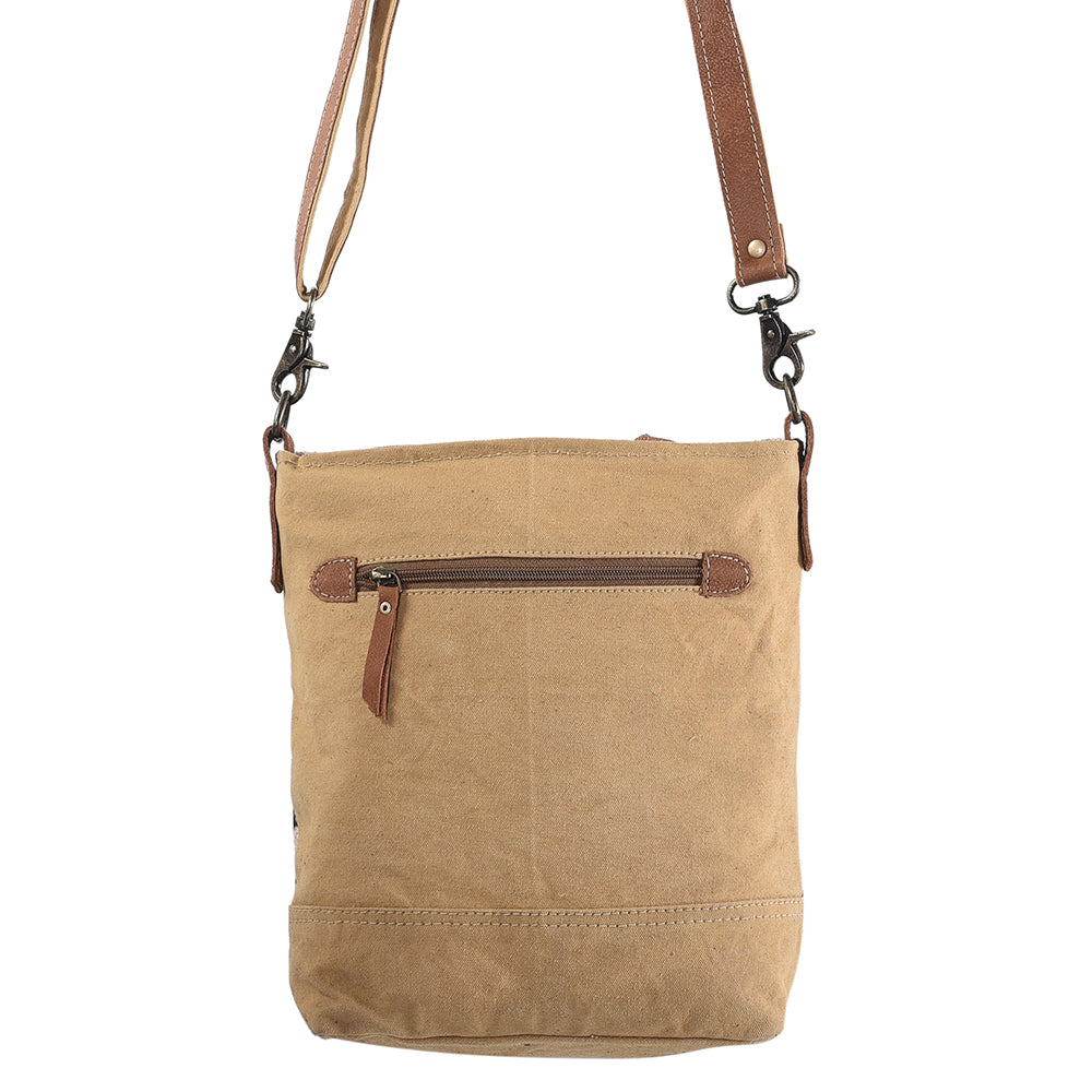 KB150 Large Crossbody Upcycled Canvas Ladies Bag