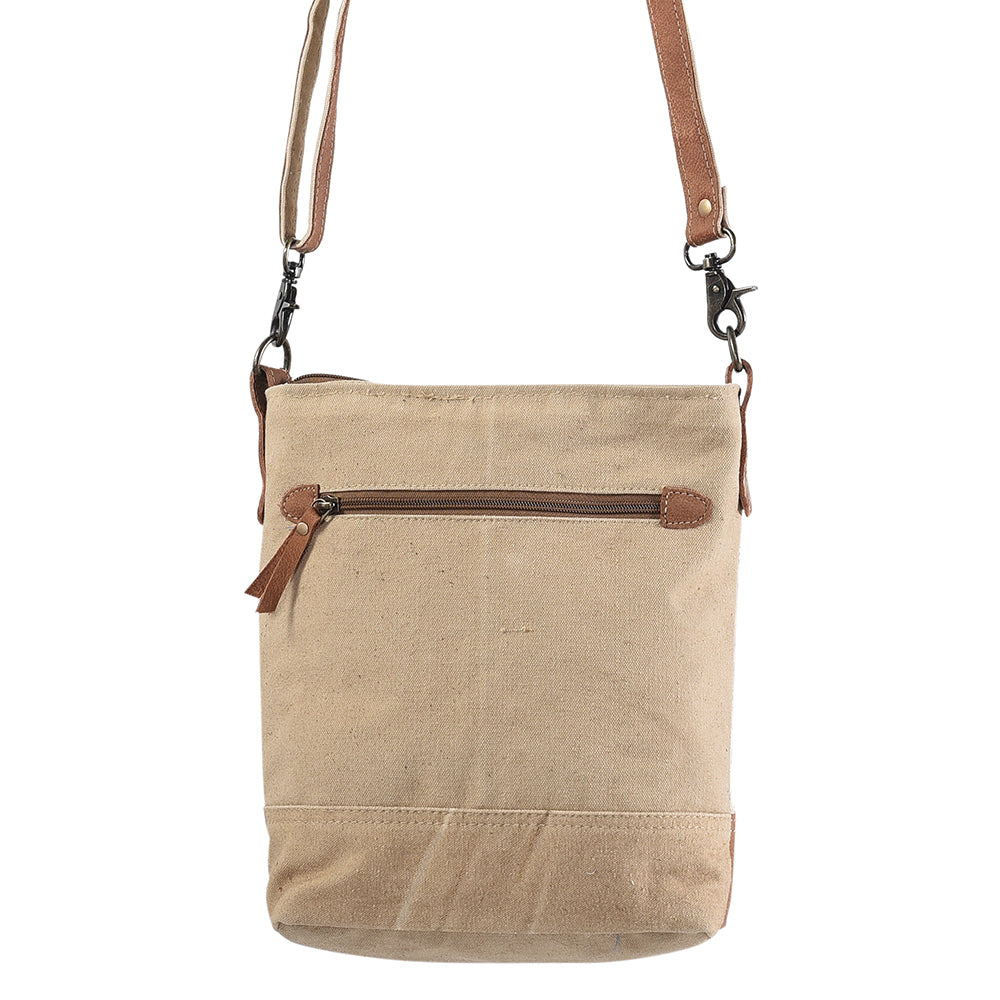 KB151 Large Crossbody Upcycled Canvas Ladies Bag