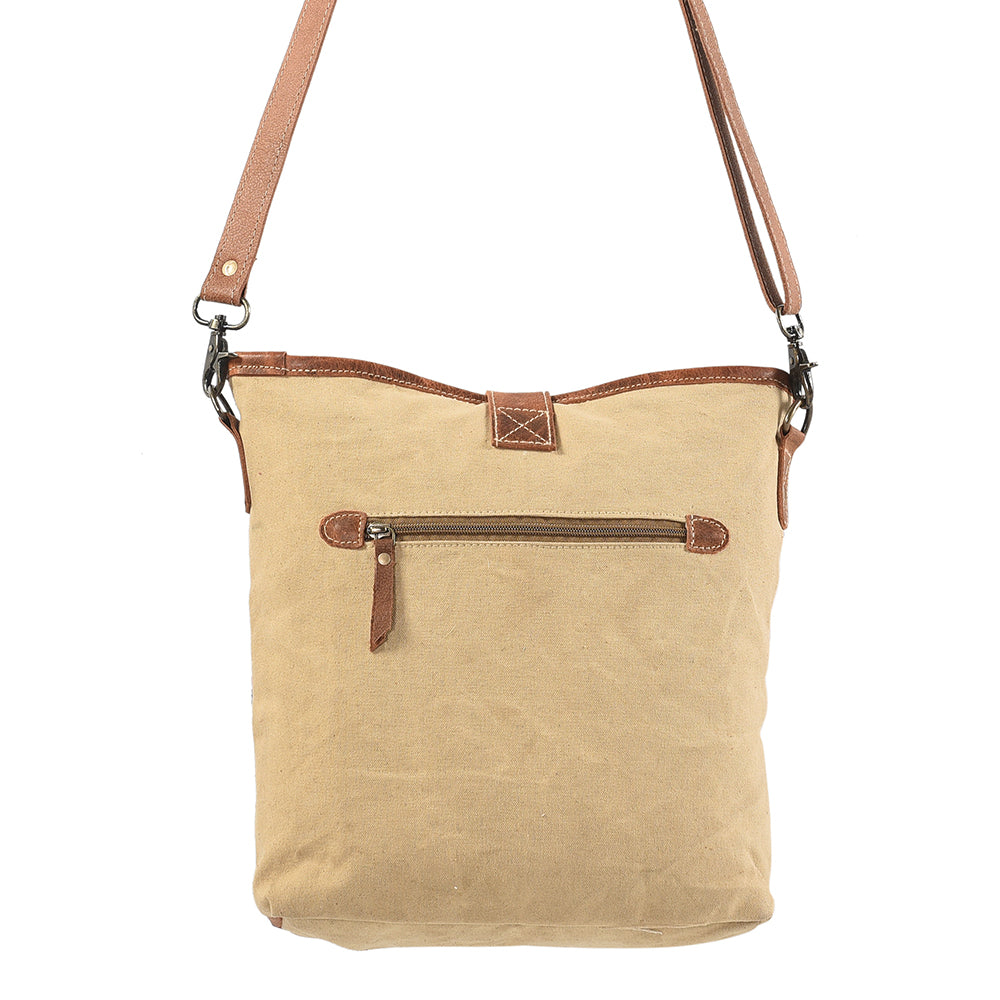 KB198 Large Crossbody Upcycled Canvas Ladies Bag