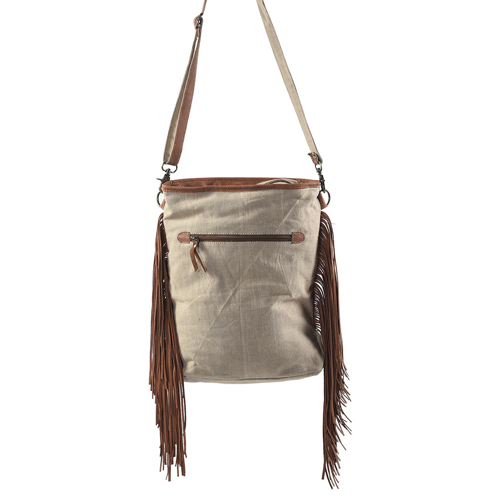 LC-KB265 Large Crossbody Upcycled Canvas Ladies Bag