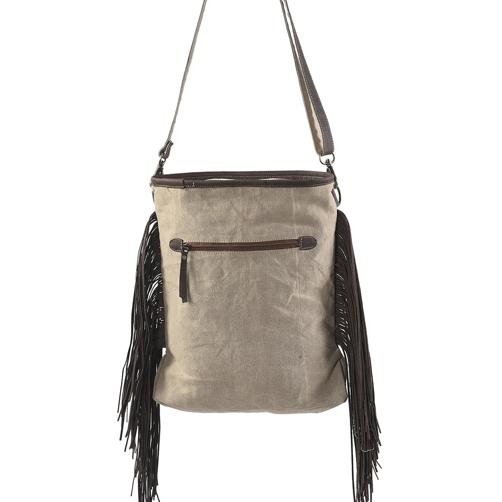 LC-KB267 Large Crossbody Upcycled Canvas Ladies Bag