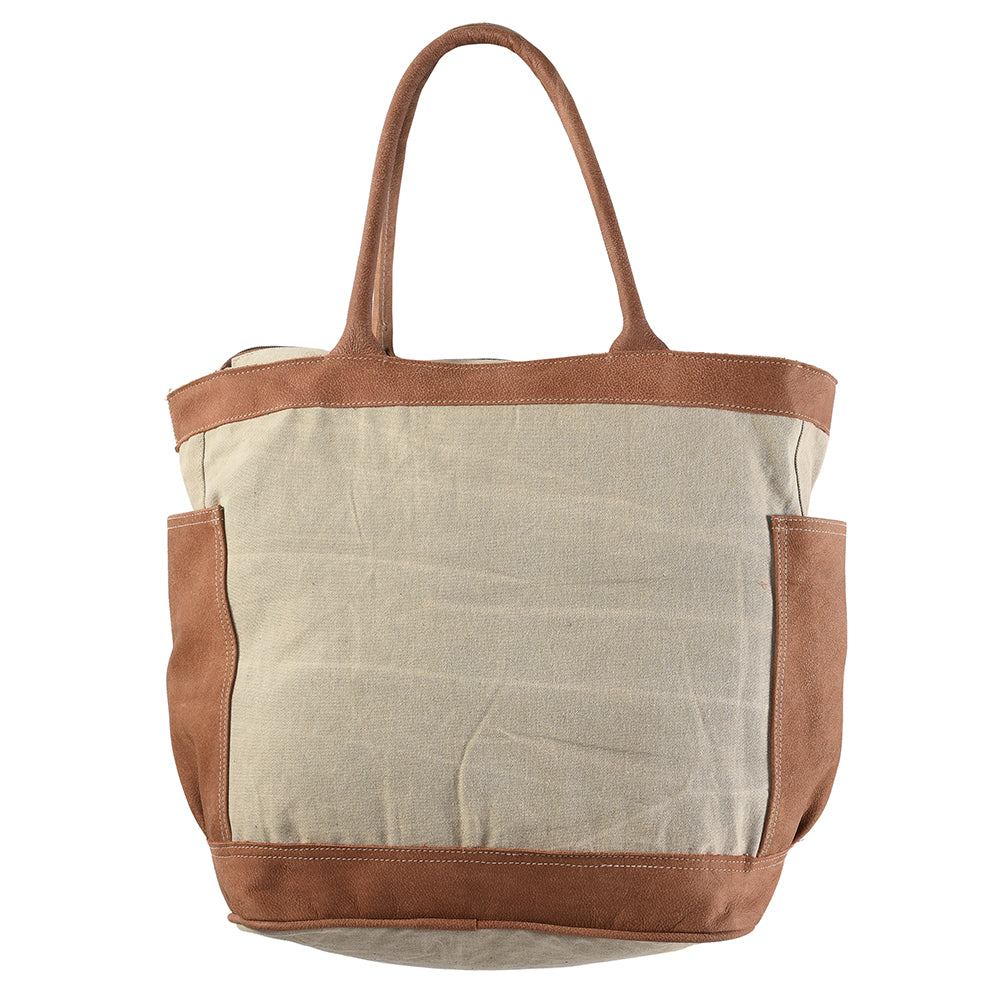 LC-KB268 Tote Upcycled Canvas Ladies Bag