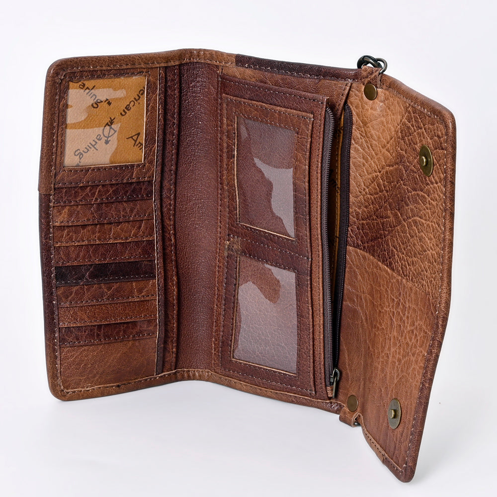 LC-ADBG877B Wallet Genuine Western Leather Women Bag