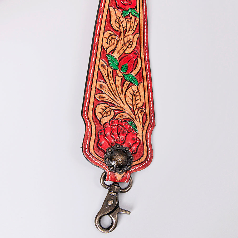 LC-ADSTF170 Hand Tooled Genuine Leather Handle Strap