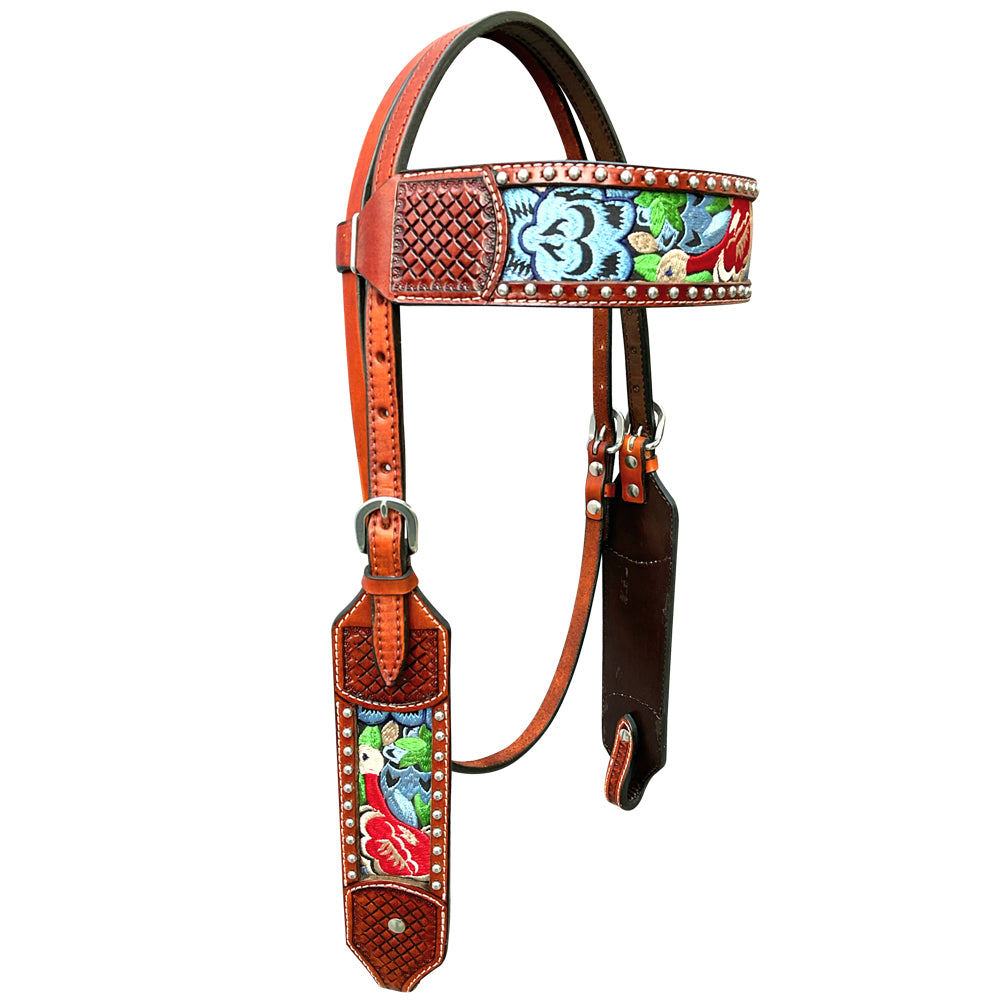 BER336-Western Leather Headstall