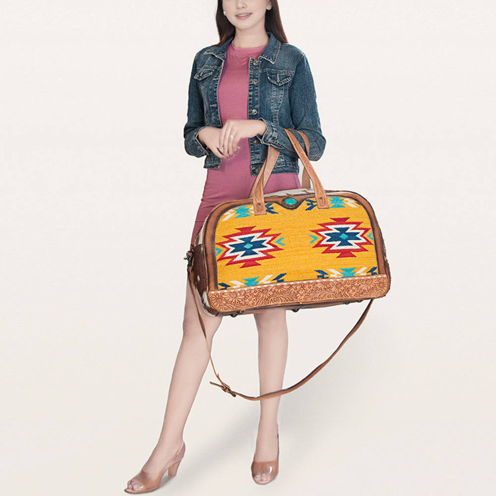 LC-ADBG946 Duffel Genuine Western Leather Women Bag