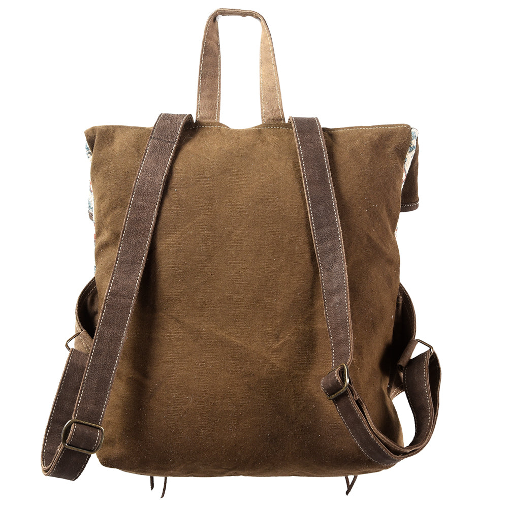 LC-KB377 Backpack Upcycled Canvas Ladies Bag