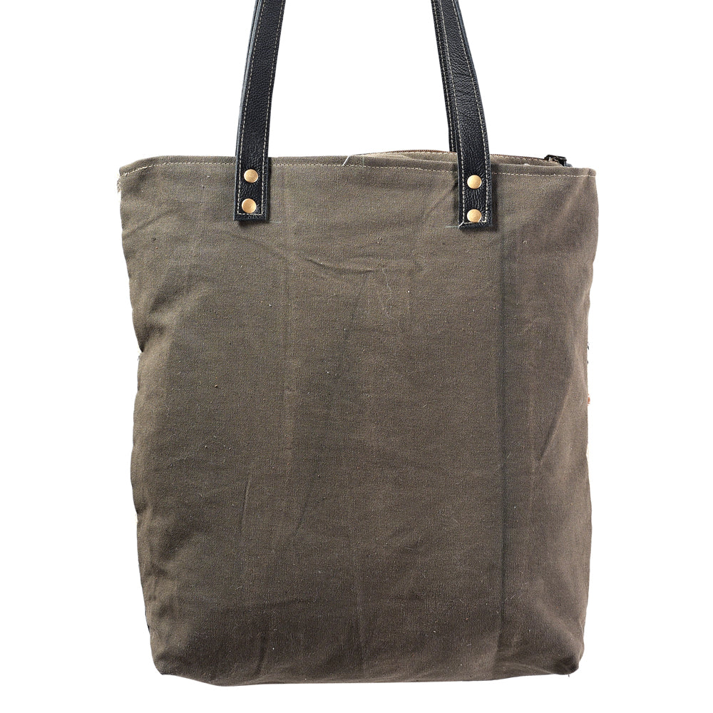LC-KB386 Tote Upcycled Canvas Ladies Bag