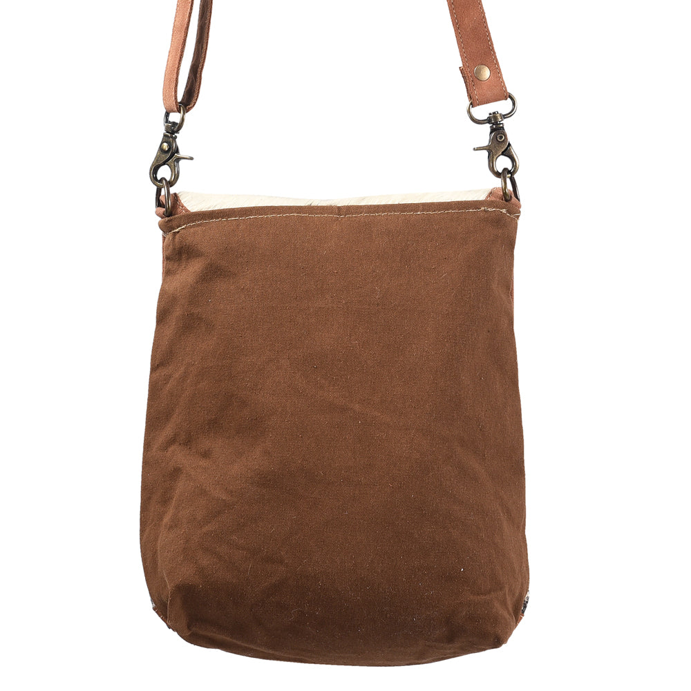 LC-KB387 Messenger Upcycled Canvas Ladies Bag