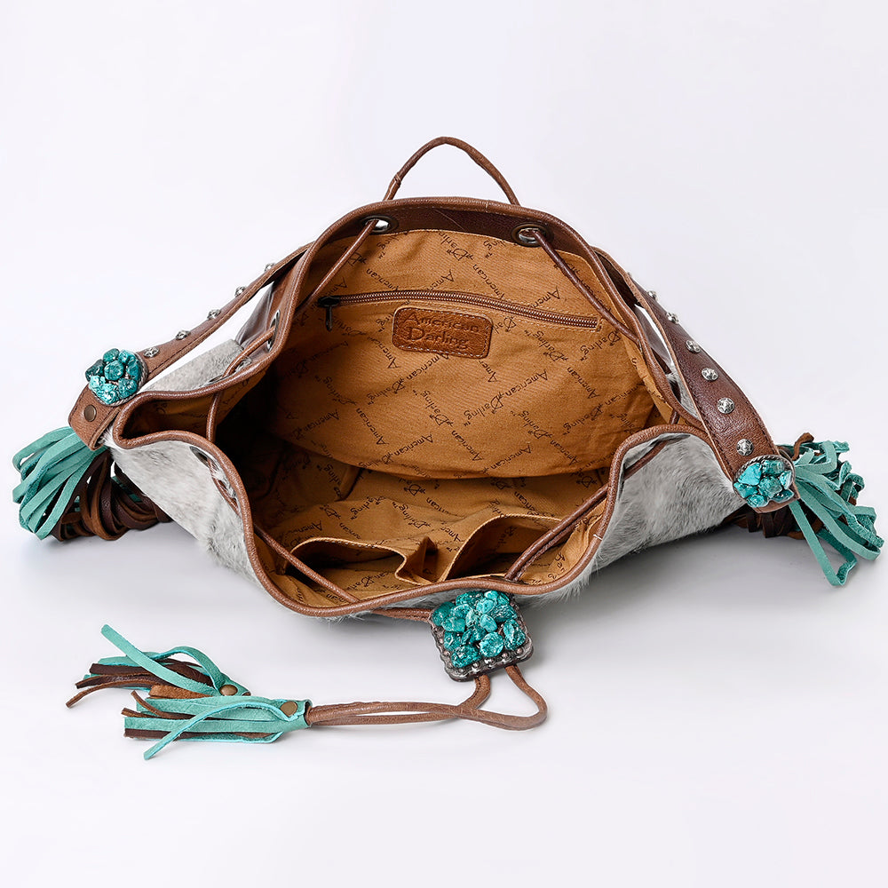 LC-ADBG989 Hobo Hair-On Genuine Western Leather Women Bag