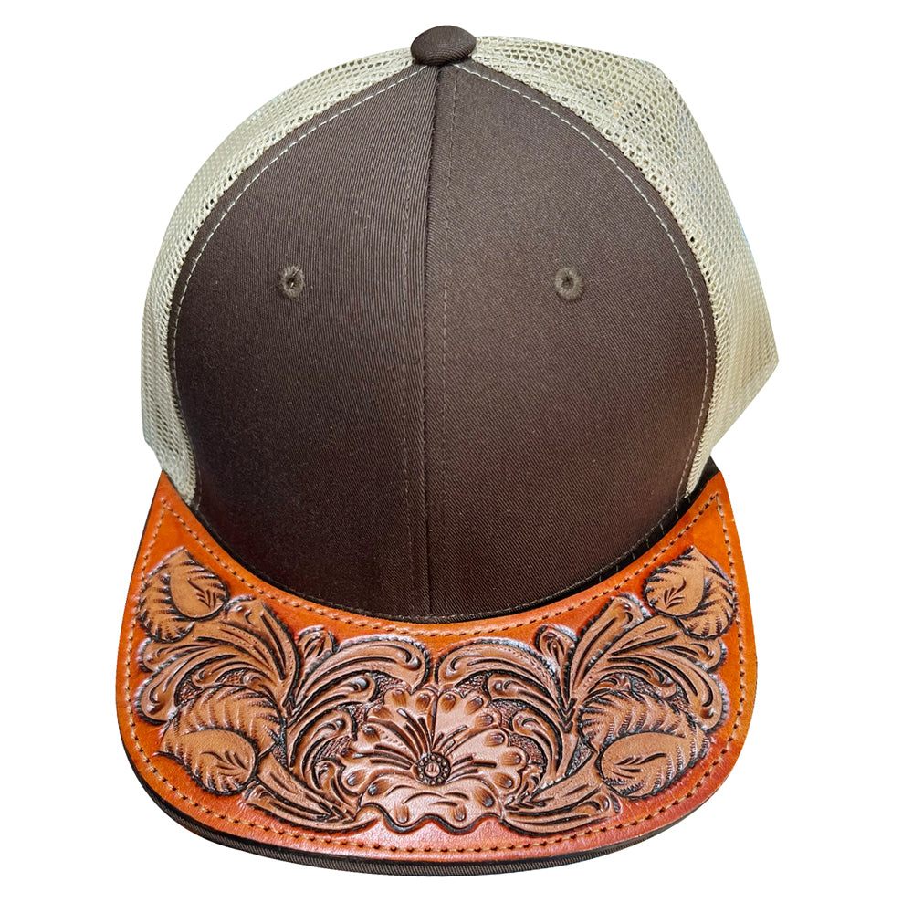 ADCP102 Genuine Western Leather Men Women Cap