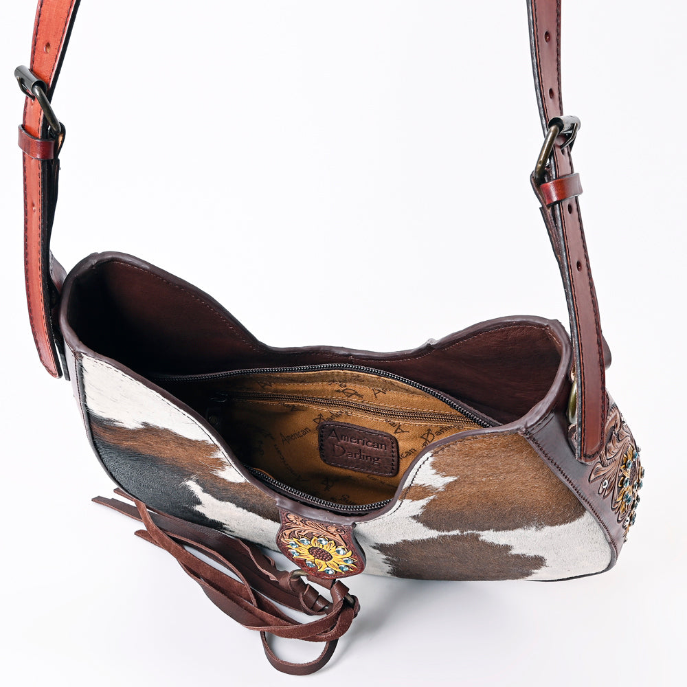 LC-ADBGF125A Hobo Hair On Genuine Western Leather Women Bag